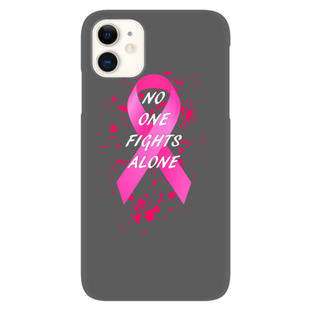 No One Fights Alone Pink Ribbon by InkFreely