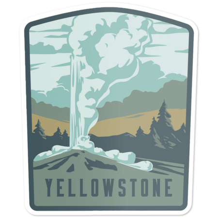Yellowstone National Park Vinyl Sticker by NationalParks