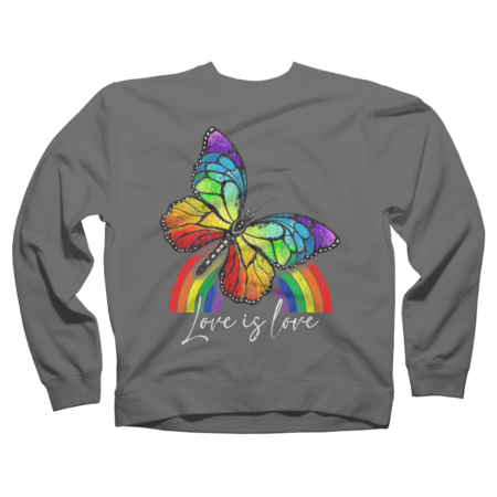 Love is Love Buterfly Rainbow LGBT Pride by SummerFunny