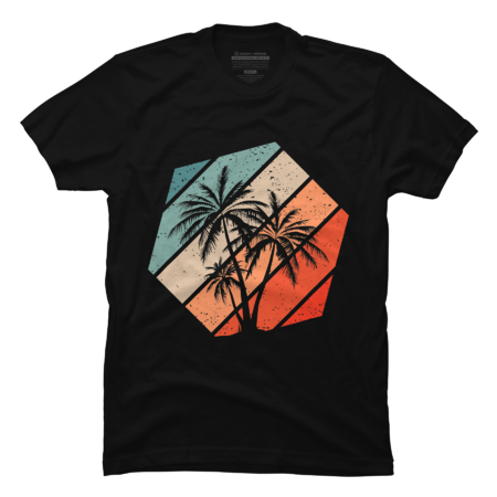 Palm Trees Summer Tee Retro Style Vintage by Ngocanva
