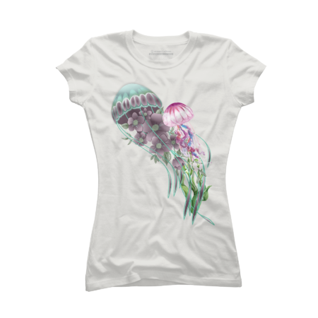 Jellyfish Scuba Diving Jellyfish Floral by HightechVN