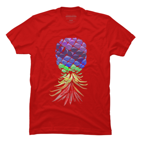 Swinger Rainbow Pineapple  T Shirt by Bloemsgallery