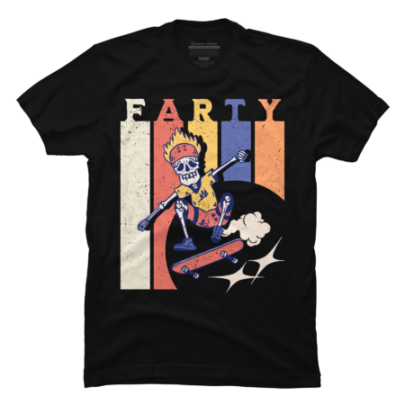 This Guy Loves To Fart - Farting Farty Skate - Fart Guy Joke by CWartDesign