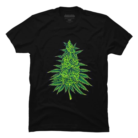 Cannabis sativa strains botanical hemp buds apparel design
