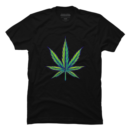 Marijuana leaf strain botanical hemp plant apparel design