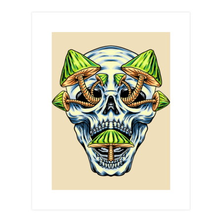 Skull Mushroom by arjanaproject