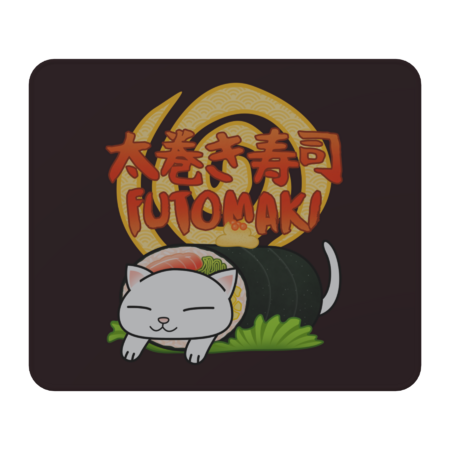 Futomaki Sushi Cat by TakedaArt