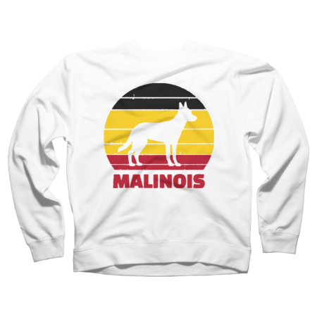 Belgian Malinois and flag