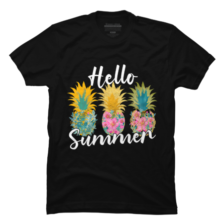 Hello Summer Pineapple Floral by BAShop