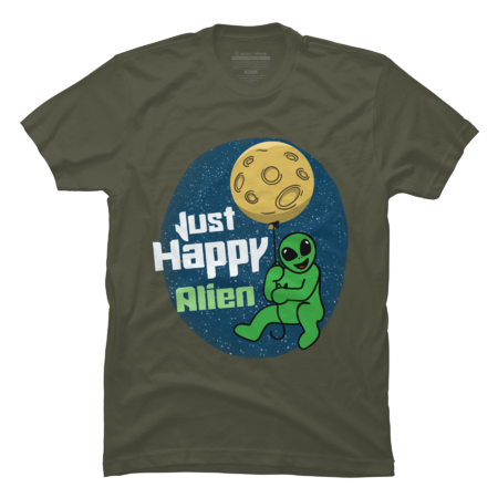 Just Happy Alien in The Space With Balloon by RiyanRizqi