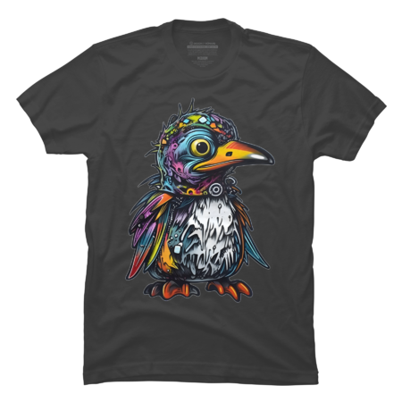 Cool Colorful Punk Rock Penguin by Wortex