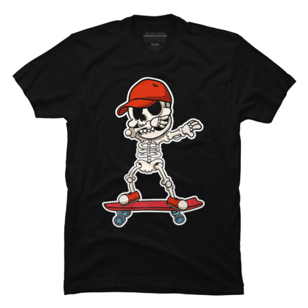 Halloween Skeleton Skateboarding Skater