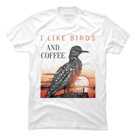 I Like Birds And Coffee Awesome Sunset Bird by Wortex