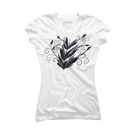 Gothic plant floral swirl and flourish nature lover by boriana