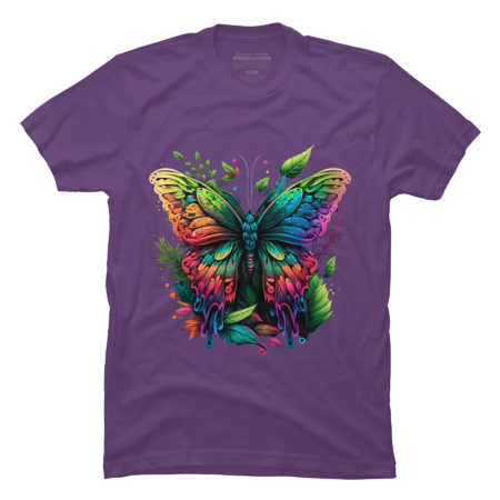 Rainbow Butterfly Colorful Butterfly Graphic by AlexaMerch