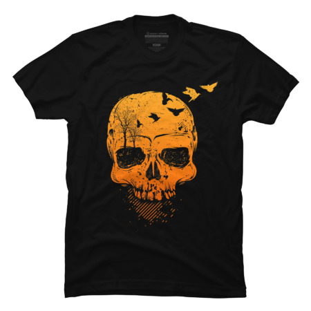 Halloween Skull Decor Vintage Gothic T-Shirt by Tanchaii