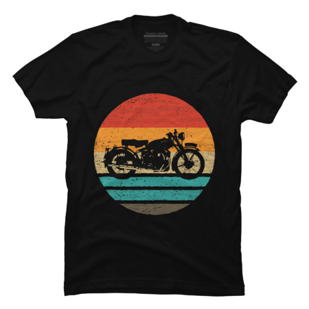 Motorcycle Retro Style Vintage T-Shirt by Marilynart
