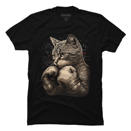 Boxing Cat Boxer Kitten Funny Cat Graphic by AlexaMerch