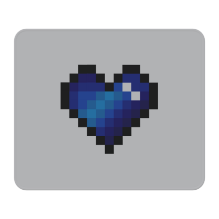 Blue Pixel Heart by KawaiiCrafts