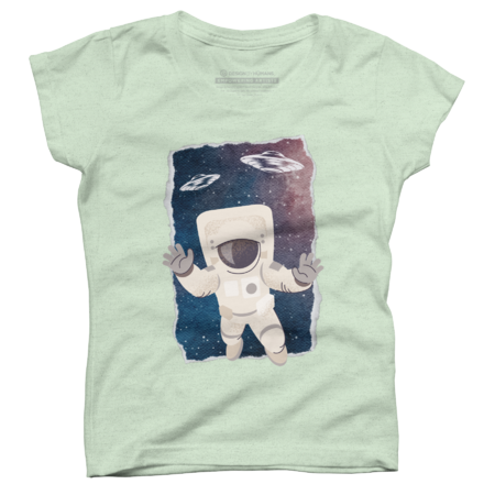 Ufo cool flying astronaut and spaceship cosmic astronomy nerd by BoogieCreates