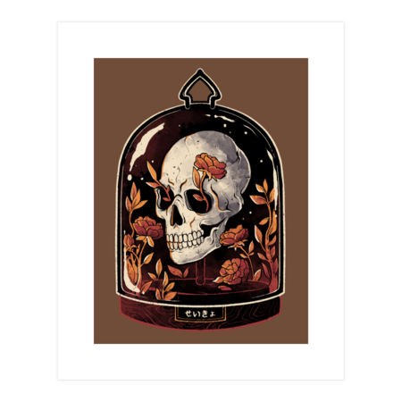 Skull Dome - Cute Flowers Death Gift by EduEly