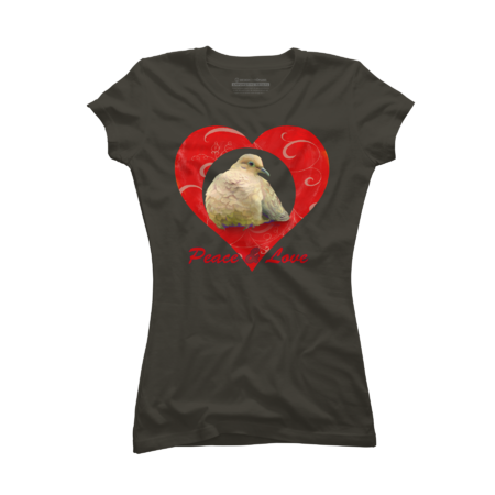 Peace and Love - Mourning Dove - Heart by IrisSage