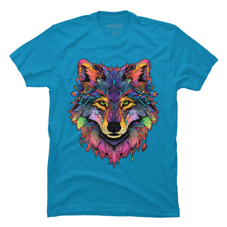Geometric Wolf ColorFull by VintageStores