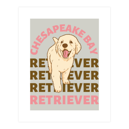 Chesapeake Bay retriever Cute puppy dog mom by BoogieCreates