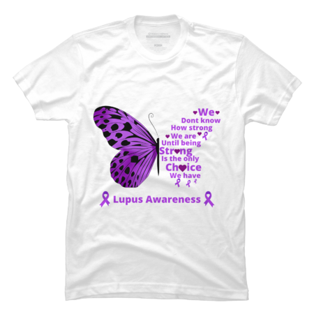 Purple butterfly lupus health support lupus awarenees by Rexregumdesign