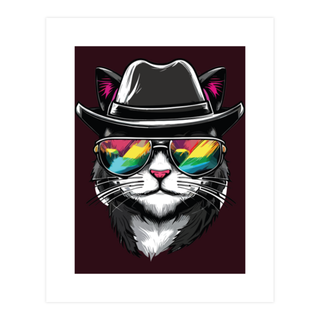 Feline Mobster: The Dapper Kitty in Shades by DRXDesign