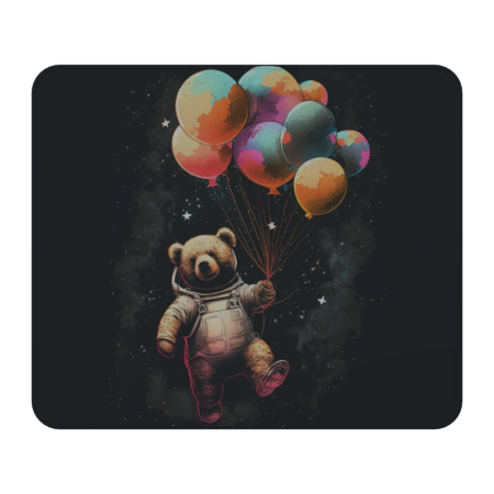 teddy bear with balloons by ballonakos