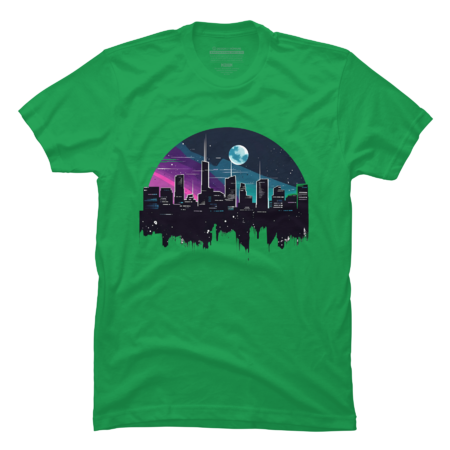 Cool City - Cool and Trendy City Skyline T-Shirt by AlunderART