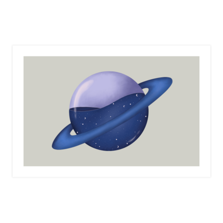 Galaxy Planet by Adriannaillustrations