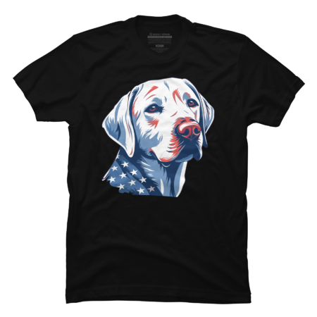 Labrador Liberty: Starred Paw Pride by designsbyeggsy