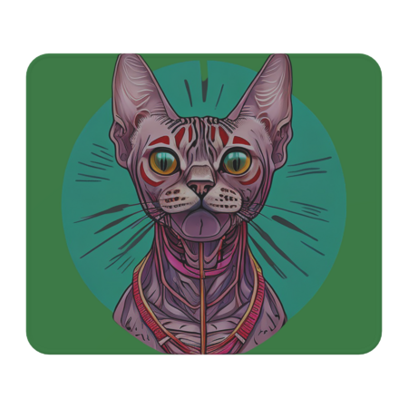 Cosmic sphynx cat by DemidsART