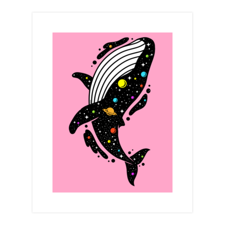 Multicolor Cosmic Whale by LM2Kone