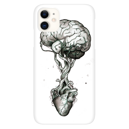Heart root brain tree design by Mentiradeloro