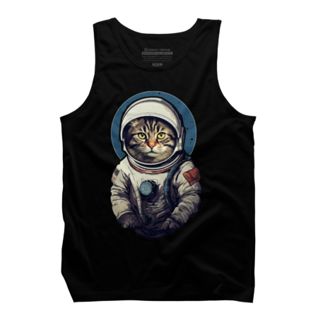 Cat astronaut in space suit