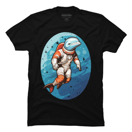 Dolphin astronaut in space by ShopSaint
