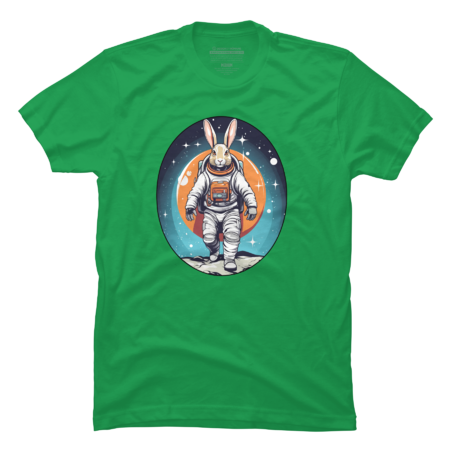 Rabbit astronaut in space by ShopSaint
