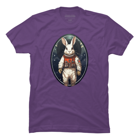 Rabbit astronaut in space by ShopSaint