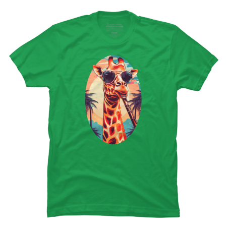 Cool Giraffe With Sunglasses, Sunset Vibes by ShopSaint