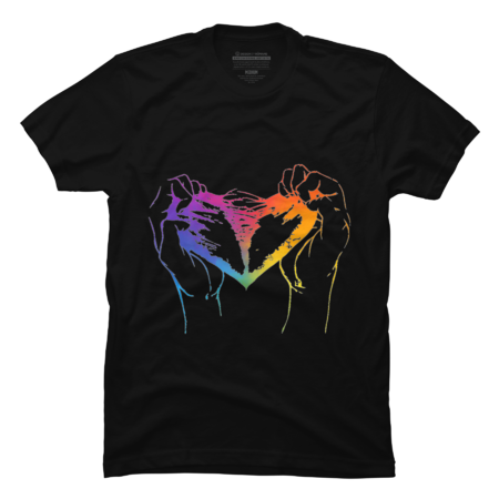 Heart ripped apart in rainbow colors for pride month by mesmerizingco