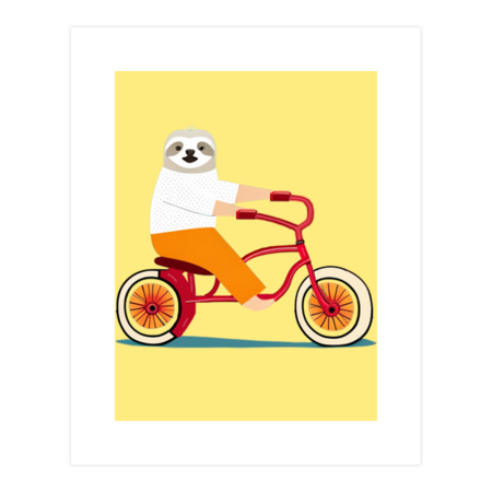 Hyperactive Sloth Riding a Tricycle