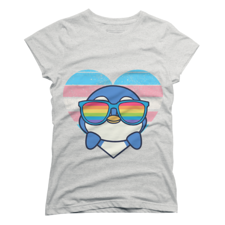 Cute Penguin LGBTQ Pride T-Shirt by Ougas