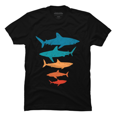 Retro Sharks T-Shirt by Sespen