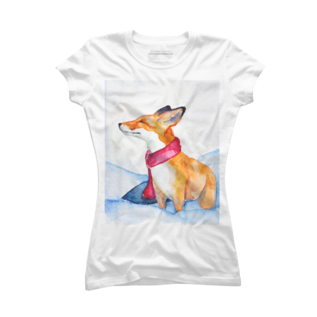 Watercolor fox by MariDein