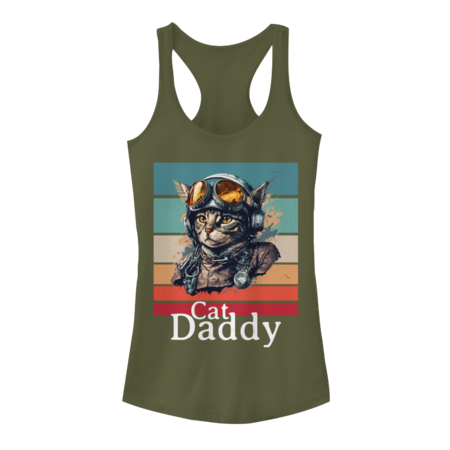 Cat Daddy Vintage Eighties Style Cat Retro by pikashop