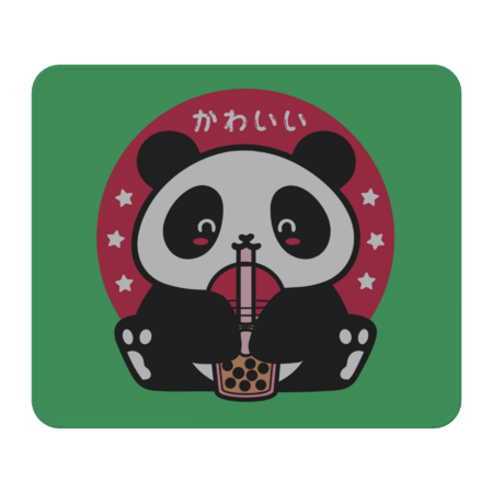 Kawaii Panda Drinking Bubble Tea by Brunopires