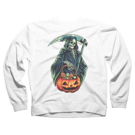 Halloween Funny Skeleton grim reaper by TTeeth